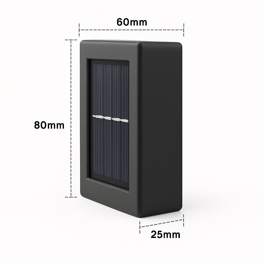 SolarGlow™ – Wandleuchten mit Solarenergie für Außenbereich