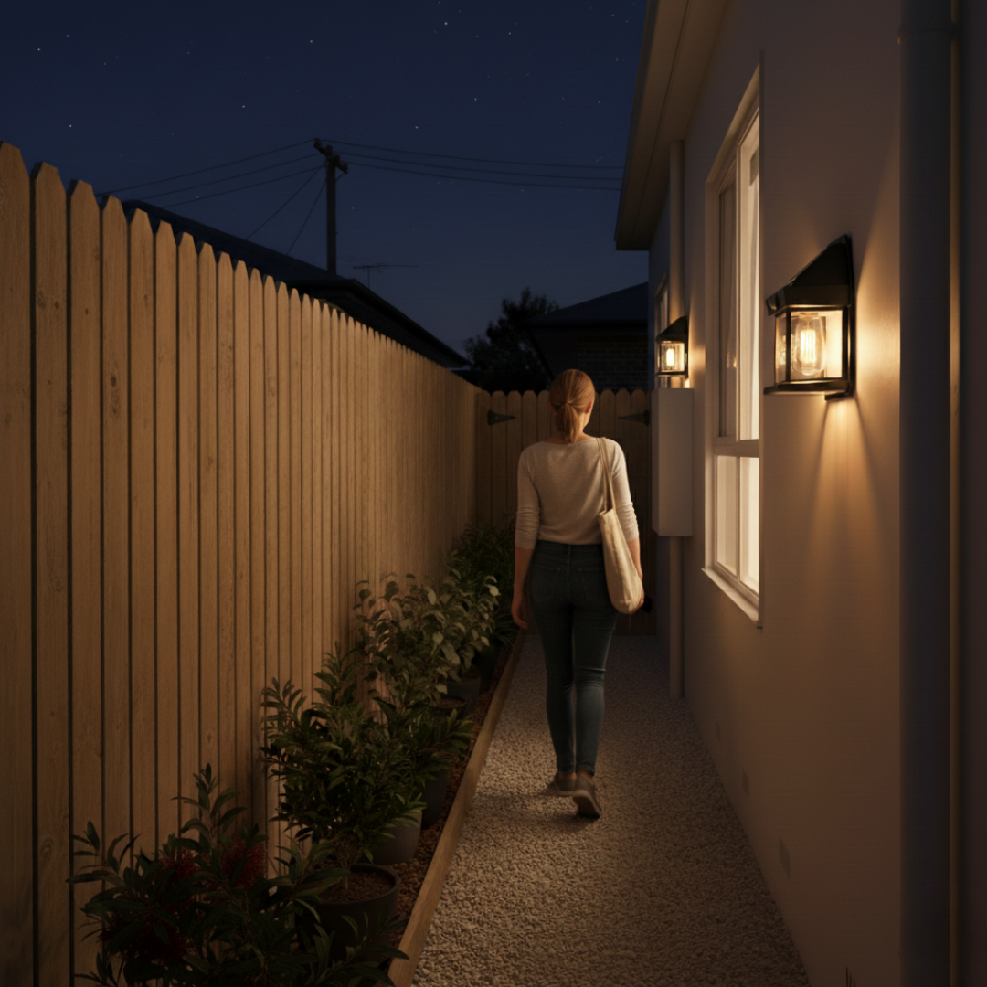 LichtTor™ – Solar-Wandleuchte mit Bewegungsmelder
