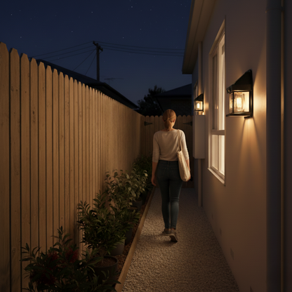 LichtTor™ – Solar-Wandleuchte mit Bewegungsmelder
