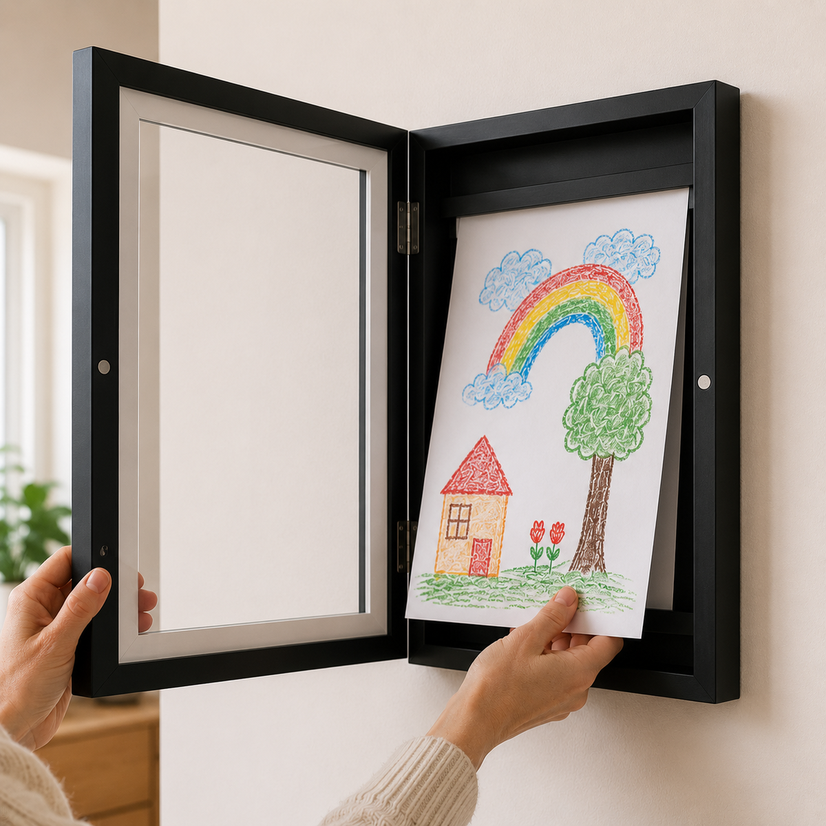 KunstMoment™ - Bilderrahmen für bis zu 100 Kinderzeichnungen