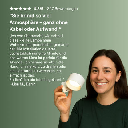 CasaBeam™ – Kabellose Wandbeleuchtung ohne Bohren